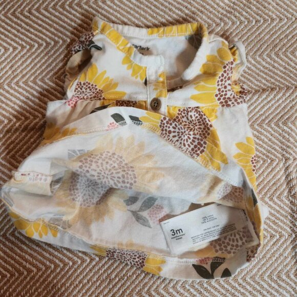 Cotton Sunflower top 3m Carters - Picture 3 of 6